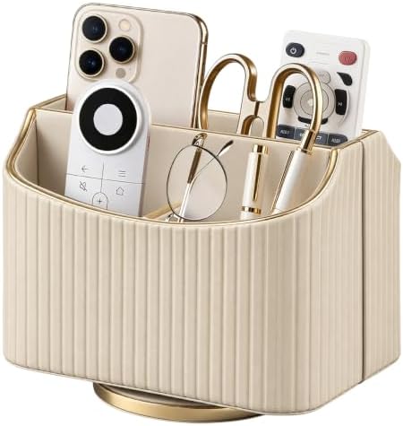 360°Rotating Remote Control Holder, Pencil Pen Holder for Desk,Remote Caddy by PUSU