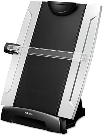 Fellowes 8033201 Office Suites Desktop Copyholder, Plastic, 150 Sheet Capacity, Black/Silver by FellowesBrands