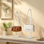 niffgaff 4 Pack Adjustable Purse Holder: Handbag Display Stand, Hanger Rack for Bags, Purses and Wreaths, Tabletop Closet Desk Retail Vendor Display Stand, White - Image 5
