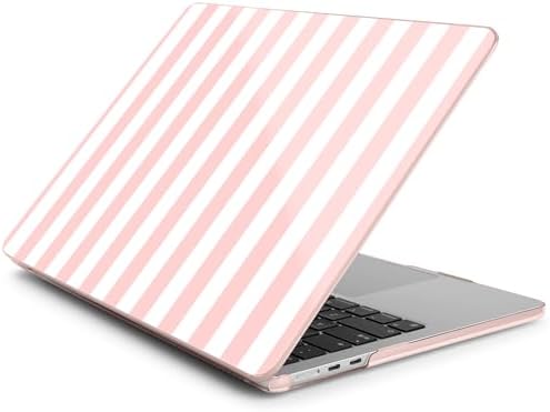 Batianda LumiArt Case for MacBook Air 13.6" M2-M5 Chip, Pink White Stripe - Image 4