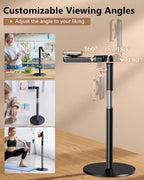 Height/Angle Adjustable Magnetic Phone Holder, 10"-25" Retractable Desk Phone Stand for Desk,720°Rotatable+180° flip, 360 Magnetic Phone Holder for Video Calls Kitchen Office Etc - Image 3