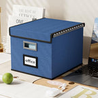 File Organizer Box with Lids, Collapsible File Folder Organizer - Image 5
