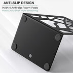 MaxGear Book Ends Tree Design Modern Bookends for Shelves, Non-Skid Bookend, Heavy Duty Metal Book Stopper for Books/CDs, Decorative Book Shelf Home, 7 x 4.7 x 3.5”, Black (6 Pair/12 Pieces, Large) - Image 4