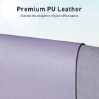 Aothia Faux Leather Desk Mat – Large Mouse Pad, Non-Slip PU Leather Blotter, Waterproof Writing Surface for Office and Home (Lavender, 47.2" x 23.6") - Image 2