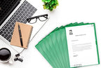 Green Vinyl Folders, Heavy Duty Plastic Folders with Clear Front Pocket, Doctor Stuff, Letter Size L-Type Document Holder for Home, Office and Medical, Pack of 50 - Image 5