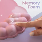 Premium Quality Cloud Wrist Rest Keyboard & Mouse Pad Set – Ergonomic Memory Foam Desk Accessories with Wrist Support for Office & Gaming – Pink - Image 6