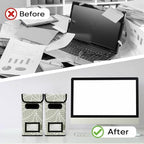 BALEINE File Organizer Box with Lid, Collapsible Hanging File Storage Box - Image 7