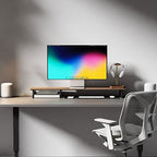 Leather Desk Mat Non Slip Large Mouse Pad Desk Blotter (Deep Black, Medium - 25.6" x 11.8") - Image 5