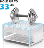 Marbrasse Metal Printer Stand for Desk with Storage Drawer and 2 Pen Holders, 2-Tier Desktop Organizer Printer Table for Home Office, Multi-Purpose Desk Organizer for Fax Machine Scanner Files(White) - Image 6