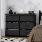 PPN 6 Drawer Fabric Dresser Storage Tower for Bedroom Entryway Dorm Closet - Image 3