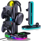 Headphone Stand, Dual Controller Holder, MagSafe Charger for iPhone/iWatch by HIWE
