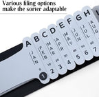 PerKoop Paper Document Sorter Plastic Alphabetical File Organizer, 2 Sets - Image 6