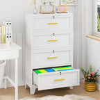 4 Drawer File Cabinet with Lock, Lateral Filing Cabinet for Home Office - Image 2