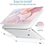 Mektron Case for 13.8" Microsoft Surface Laptop 8/7 (2026/2024) Surface Laptop 13.8 Inch Cover Fits Model 2036, Keyboard Cover +Screen Protector +Dust Plugs, Pink Marble - Image 3