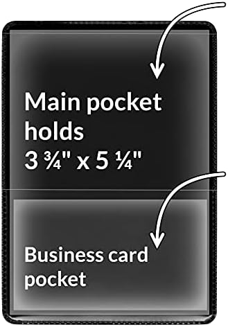 StoreSMART® - Black-Back Auto Insurance & ID Card Holders - 100 Pack - RFS20-BK100 - Image 2