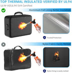 ENGPOW 5200°F Fireproof Document Bag with Lock,8 Layers Heat Insulated - Image 4