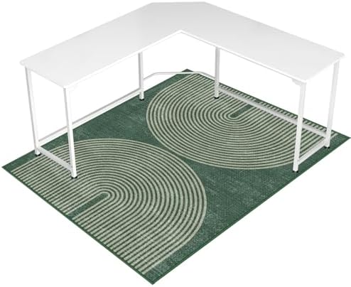 Office Chair Mat for Hardwood Floor&Tile Floor,48"X 60"-Geo Green by LreedyMat