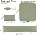 Large Mouse Pad Wrist Support Set, Bean Bag Mouse and Keyboard Wrist Rest Filled Ergo Beads, Easy Typing Gaming Home Office (Light Army Green) - Image 5