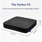 Ifoam Memory Foam Layer Wheelchair Cushion+Extra Waterproof Cover 22×22×4 - Image 2