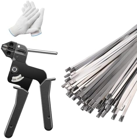 200PCS Cable Ties Kit, 11.8 Inch Heavy Duty Silver Metal Zip Ties by YoufocusonlovinglifeWefocusonsimplifyingit