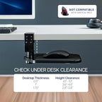 VIVO Black Clamp-on Mouse Pad Holder Platform, MOUNT-MS01A - Image 4