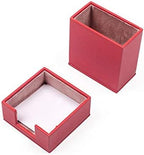 MOOGCO Leather Document Tray - Pen Holder - Note Paper Holder -3 Accessories-Desk Organizer - Office Desk Accessories - Desktop Storage - 3 PCS (RED) - Image 2
