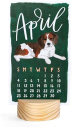 1Canoe2 2027 Mini Desk Calendar, Standing Desktop Calendar, Furry Friends - Image 4