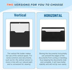 Feifeiya 2 Pcs Magnetic Pocket File Folder for Fridge, Mixed, Black - Image 3