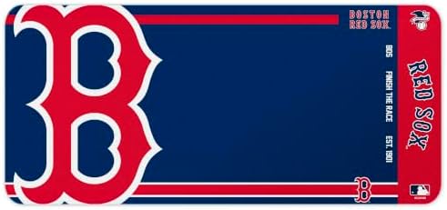 SOAR MLB Official Established Primary Logo Wordmark Home Office Desk Pad Mouse Pad Mat 35" x 16" (Boston Red Sox, Boston Red Sox) - Image 2