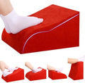 Foot Rest for Under Desk at Work, Ergonomic Under Desk Footrest with Washable Cover for Office, Home & Gaming Leg Elevation Pillow Red by Unknown