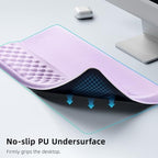 Ospelelf Keyboard Wrist Rest Pad, Comfy Ergonomic Keyboard Stand Riser Holder, Computer Wrist Support Cushion forTyping, Purple - Image 5