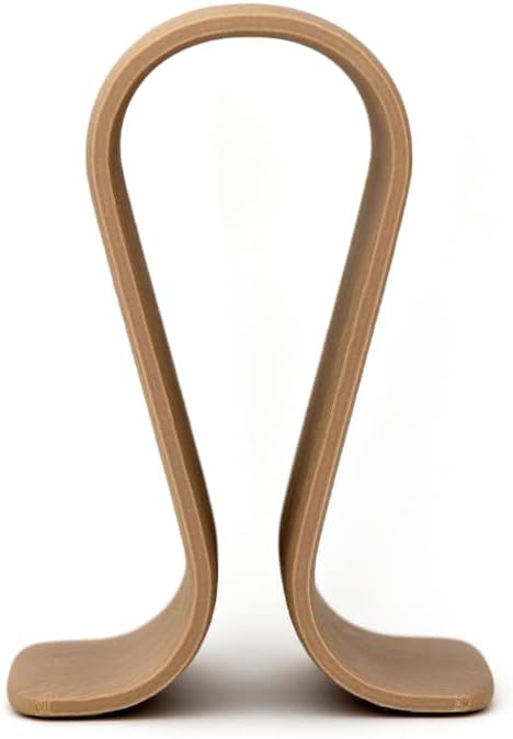 Headphone Stand Compatible with AirPods Max 2 & Most Over-Ear Headphones, Desktop Headset Holder for Home and Office(B style - Oak color) - Image 4