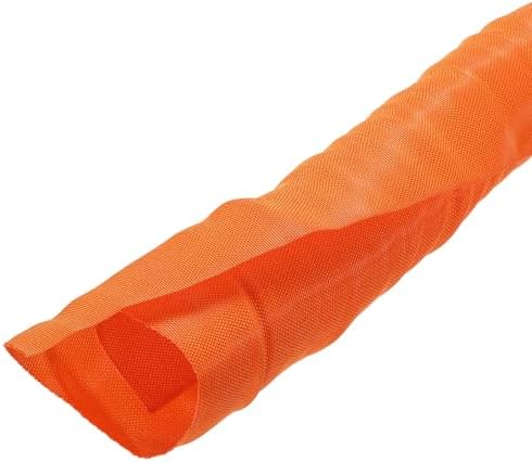 MECCANIXITY Wire Split Braided Wire Loom 10ft(3 m) - 2"(50mm) Orange by MECCANIXITY