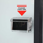Crtiin 6 Pcs Outdoor Business Card Holder Waterproof Acrylic Wall Mount - Image 2