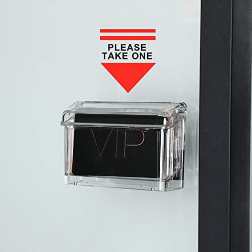 Crtiin 6 Pcs Outdoor Business Card Holder Waterproof Acrylic Wall Mount - Image 2