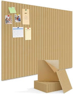 Kuchoow Large Felt Bulletin Board Cork Tiles for Wall Office Decor Brown Memo Pinboards, 48" × 36" Self Adhesive 12 Pack Photo Display Decorative Mood Corkboard Panels for Classroom Kitchen Home by Kuchoow
