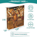ALAZA Brainrot Tung Tung Tung Sahur (7) 3 Ring Binder 1.5 Inch Three Ring Office Binders w/clipboard & 3 Pockets, Hold 200 Sheets, 1 pc - Image 5