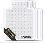 Plastic Office Chair Mat for Carpeted Floors, Heavy Duty Floor Mat,Eco-Friendly Series Studded Carpet Desk Chair Mats-36'' x 48'' (36 inches X 48 inches x 4 pc) by Sillamate