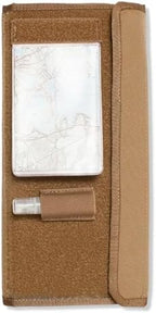 Tactical Notebook Cover | US Federal Violation Citation | Fits 9.5" x 4.25" Note Pads | Durable EDC For Law Enforcement and Security Personnel | With Pen Holder & Clear Vinyl ID holder (Coyote Brown) - Image 3