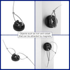 Yookeer 20 Pcs Magnetic Zip Tie Mount Cable Clips Black, 31 mm - Image 6