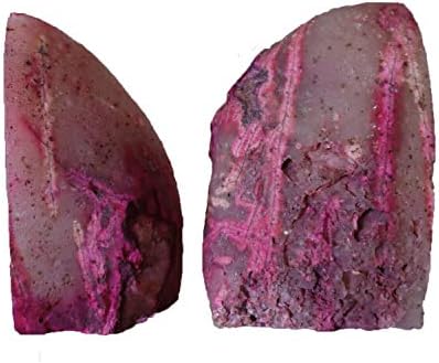 Agate Rock Bookend Heavy Duty Healing Crystal Stone Book Holders Decorative - Image 5