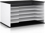 6-Tier Construction Paper Organizer, 12x18 11x17 Storage, Black White by DL+Davis+Lorence