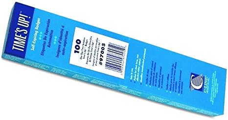 C-Line Time's Up! Self-Expiring 1-Day Visitor Badges, 3 x 2 Inches, 100 per Box (97005) - Image 3