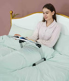 Extra Large Adjustable Book Stand for Bed and Sofa - Multifunctional Laptop Holder With Page Clips, Ergonomic Multi-Height Angles, Portable for Heavy Textbooks and Cooking - Image 5