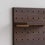 Wooden Pegboard Modular Display Organization Storage Wall Hooks Shelf (Two Colored Finish-B-4) - Image 6