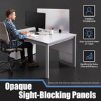 2 Pack Desk Privacy Panels & Dividers, 30x18 Inch Frosted Acrylic Sneeze Guard with Clamps, Office Cubicle Partitions & Countertop Shields for Privacy in Offices, Schools, Call Centers - Image 4