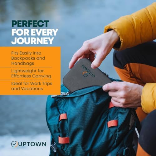 Uptown Deals Travel Charging Kit with Cable Organizer Case – 10,000mAh Portable Charger (Power Bank), 45W GaN Wall Adapter, 48W Car Phone Charger & 4 Cables – Travel Essentials for Devices - Image 5