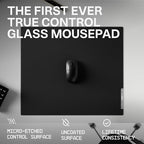 Wallhack CR-005 Glass Gaming Mouse Pad, 20x17.3 in, Black - Image 2