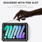 IP68 Waterproof Case Compatible with iPad mini (A17 Pro 7th Gen) 8.3'' 2024/ Mini 6 w/Pencil Holder Kickstand Shock-Dust-Proof Full-Sealing Cover Compatible with Magic Keyboard A2993 A2995 - Image 7