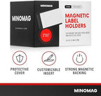 25pcs Magnetic Label Holders 3x5 Inches | C Channel Magnetic Index Card Holder for Steel Shelves, Warehouse Racks - Image 4